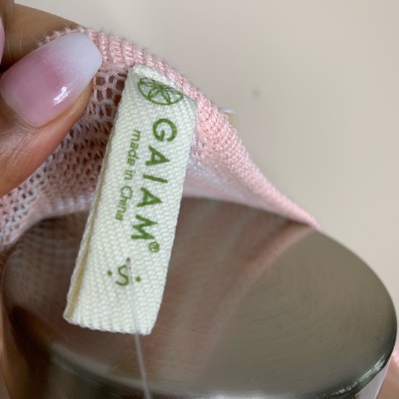 Gaiam Striped Yoga Cardigan - Picture 4 of 5